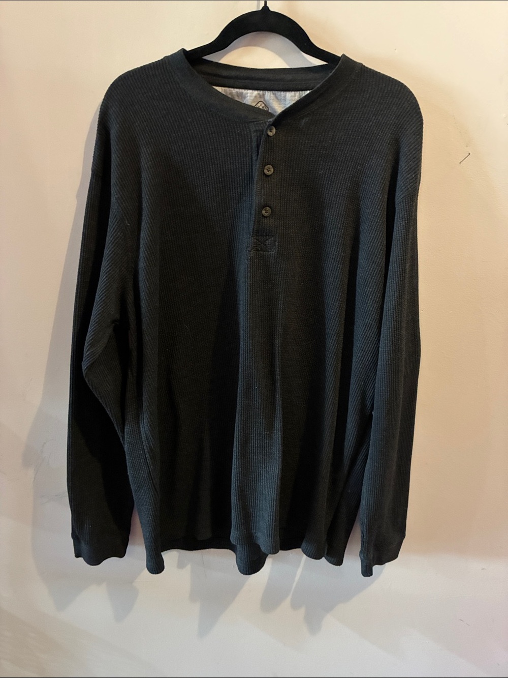 🔥 Alpine Lakes Men's Waffle Knit Thermal Henley Shirt 🔥